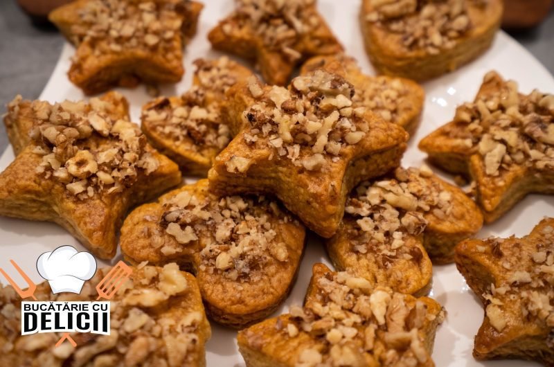 Biscuiti grecesti insiropari cu suc portocale